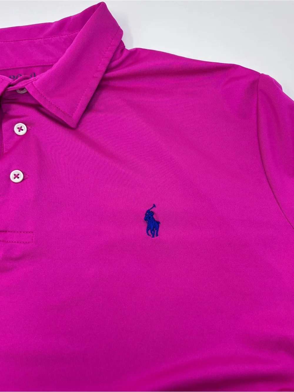 Polo by Ralph Lauren Men's Fuchsia Short-Sleeve Polo Shirt Size XL